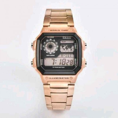 CASIO ILLUMINATOR Rose gold metal